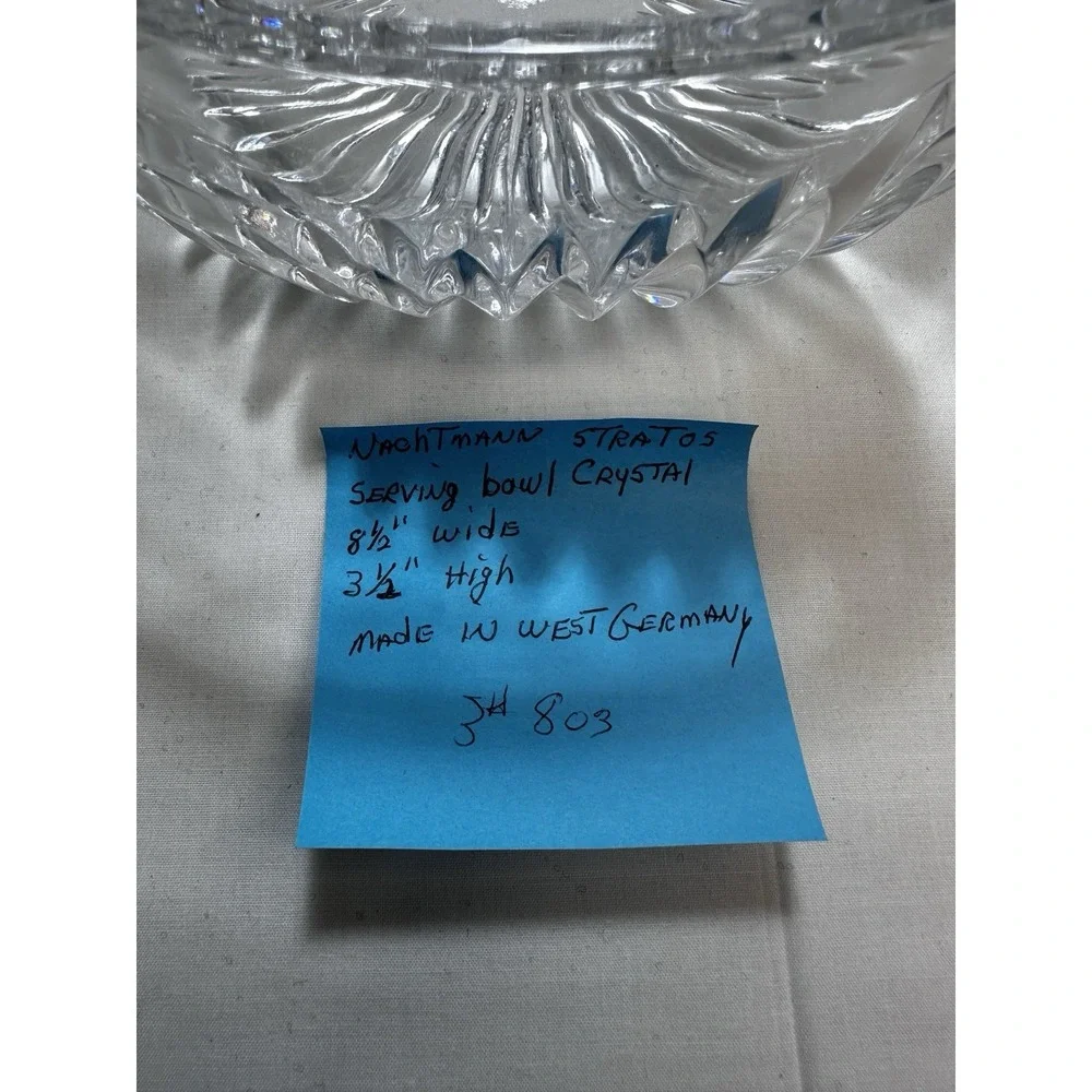Nachtmann Stratos‎ Crystal Serving Bowl 3 1/3